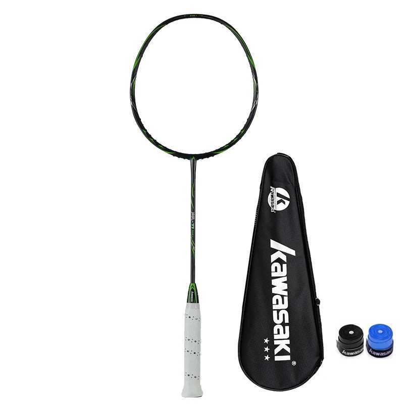 Kawasaki Carbon Fiber Badminton Paddle Ninja 66 Skynet X5 Tennis Paddle with Free GiftW241221