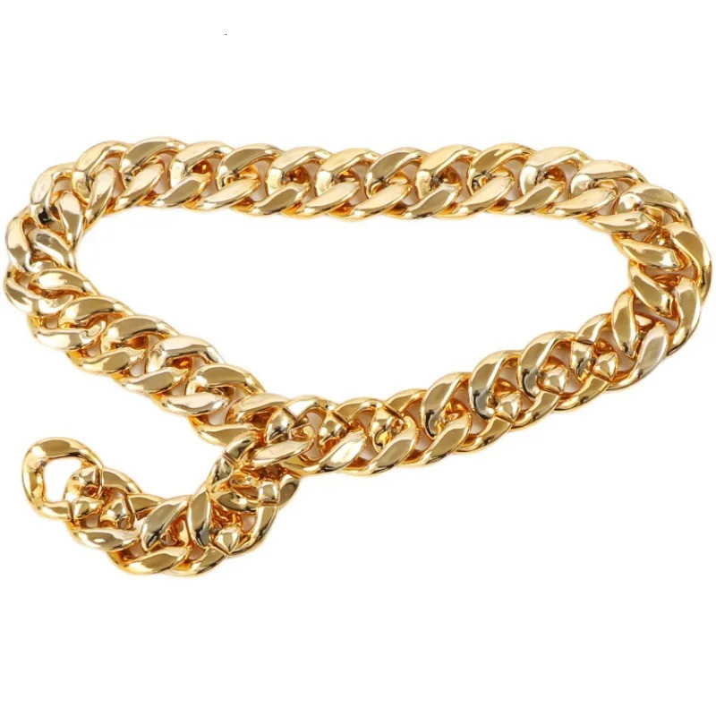 2024 Ladies Belt Punk Exaggerated Chain Belt Women Ladies Fashion Waist Belt Waistband For Dress Jeans Clothing Accessories 241220