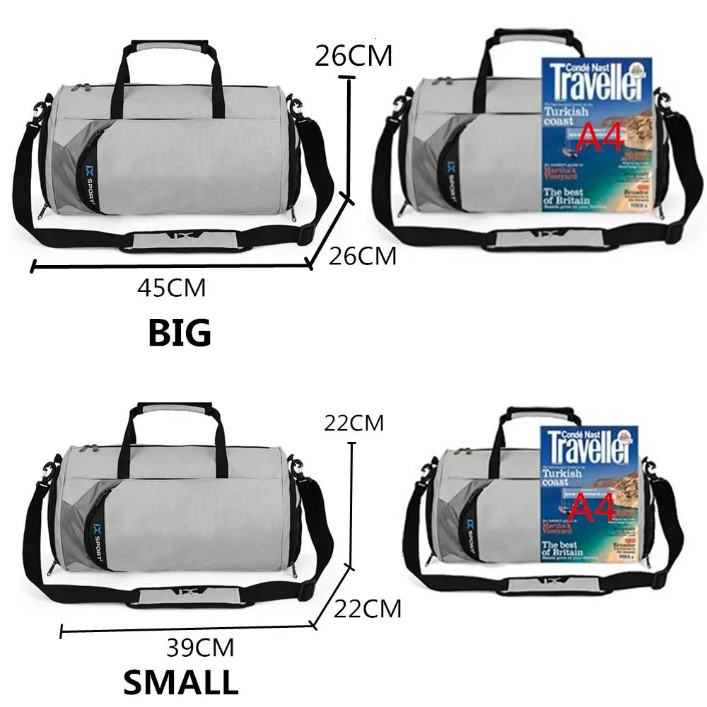 Mens Fitness Bag Training Bag Tas Fitness Travel Sac De Sports Outdoor Sneakers Womens Wet and Dry Gym Yoga Bolsa 241220