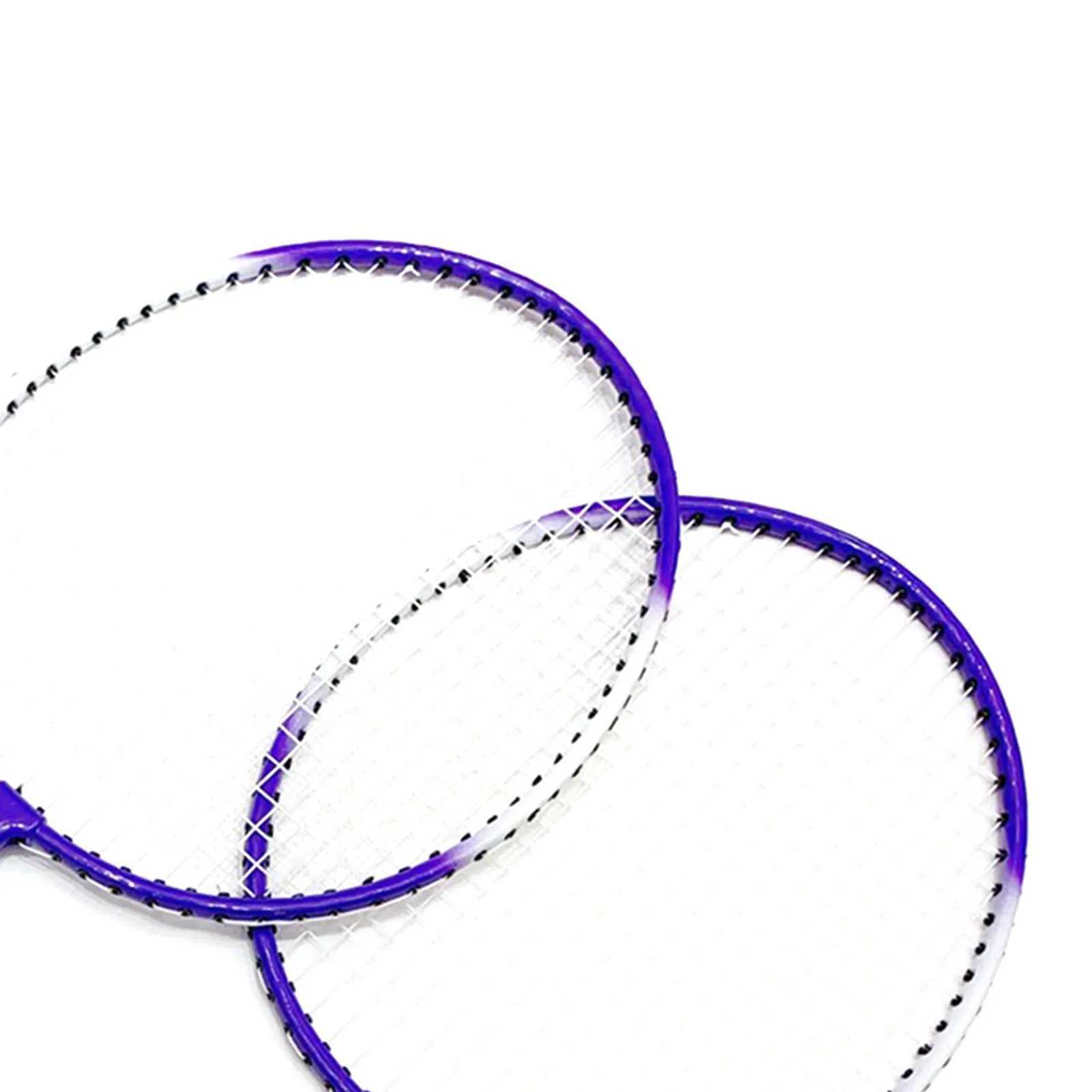 Badminton Racket 2 Player Super Light Split Handle Iron Alloy Badminton Racket Set Suitable for Beginners and ChildrenW241221