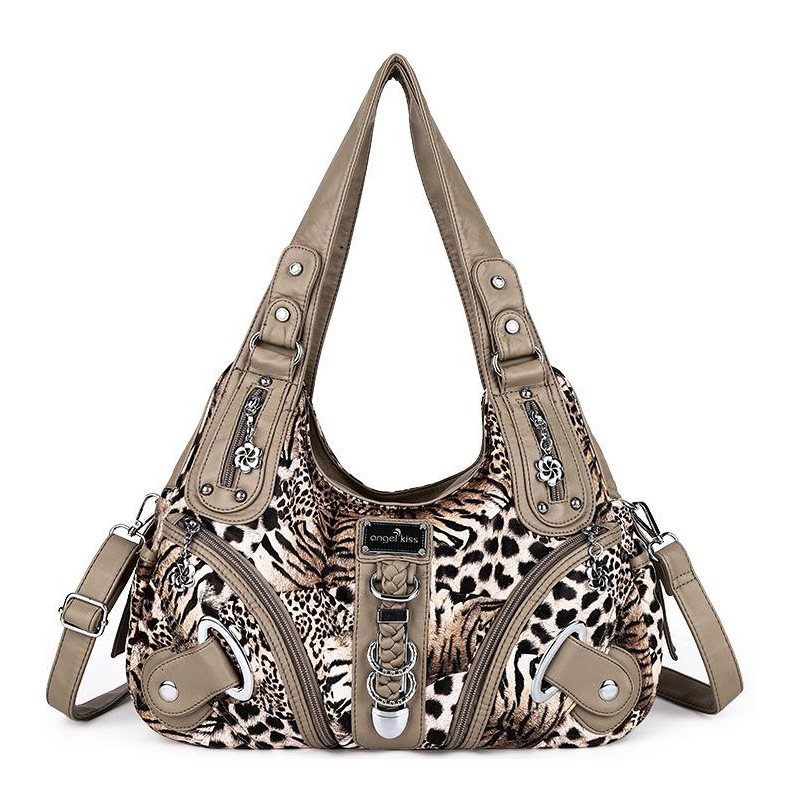 Designer Brand Fashion Women's Shoulder Underarm Crossbody Bag Leopard Print Handbag Large Capacity Hot Sale Free Shipping