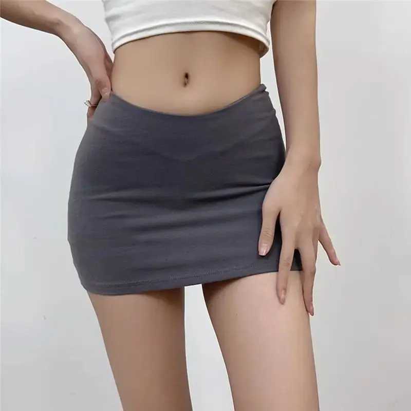 Women Summer Sexy Shorts Skirts Summer Korean Low Waist Office Ladies Mini Skirts Fashion Casual Solid A Line Skirts NewXJ241221