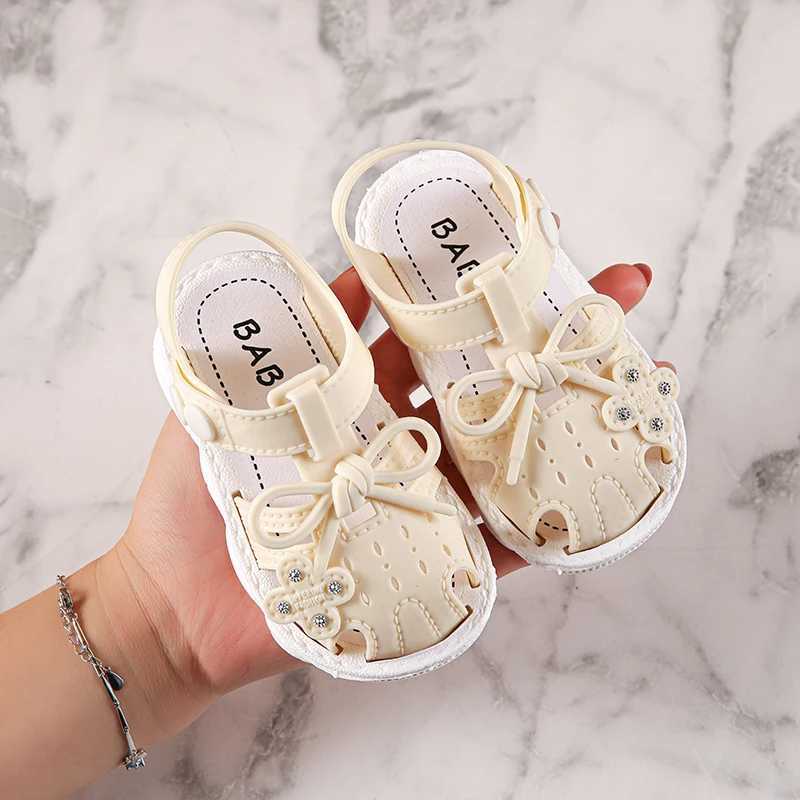 Sneakers Trendy Cute Bowknot Sandals For Baby Girls Breathable Lightweight Walking Shoes For All Seasons H241221