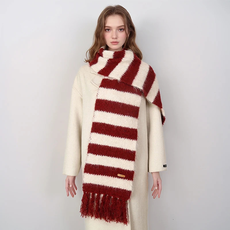 Winer Warm Cashmere Scarf for Women Fashion Leopard Thick Blanket Pashmina Shawl Wrap Female Bufanda Echarpe Foulard 241220