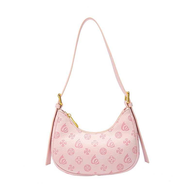 Designer Handbags Chic Pink Crescent Underarm Shoulder For Women - Lightweight Daily Bag New Free Delivery Designer Bag