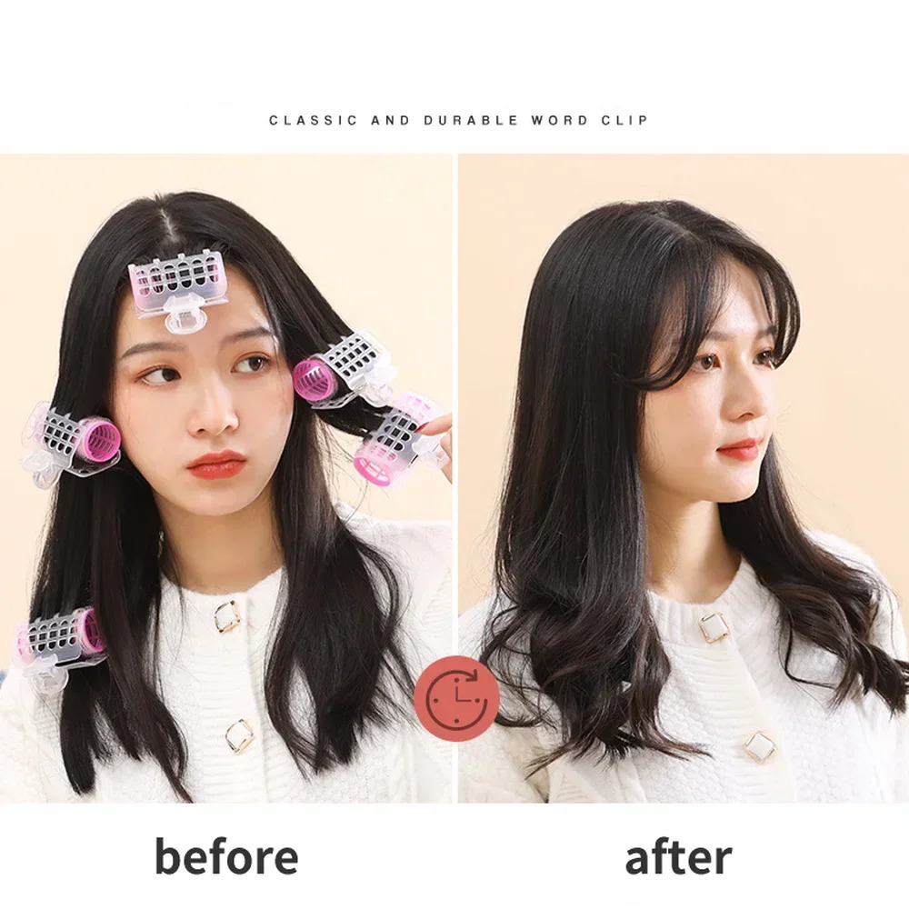 3Pcs/Lot Hair Rollers Bang Roll Curler Hair Curler Plastic Self-adhesive Hair Curling Hairdressing Tool Girl Beauty Styling Tool 241220