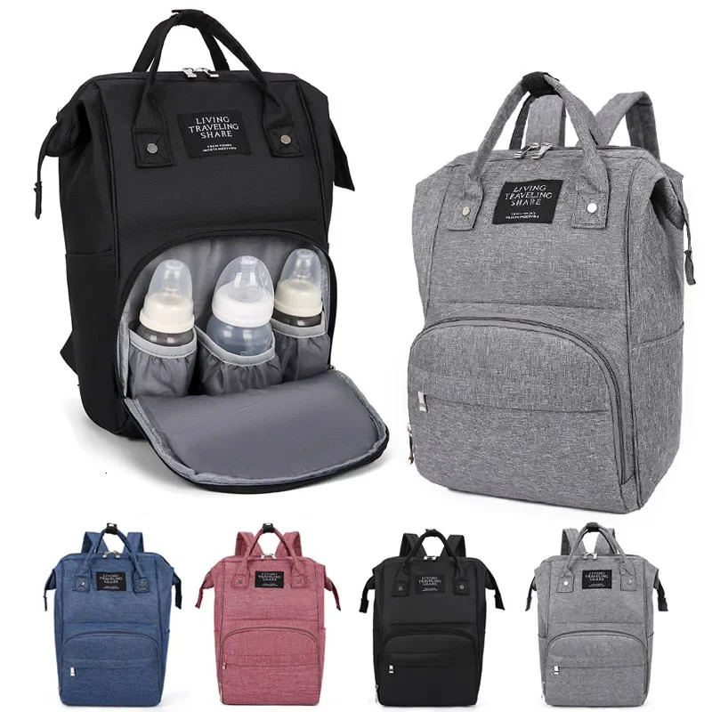 Nappy Backpack Bag Mummy Large Capacity Bag Mom Baby Multi-Function Waterproof Outdoor Travel Bags for Baby Care 241220