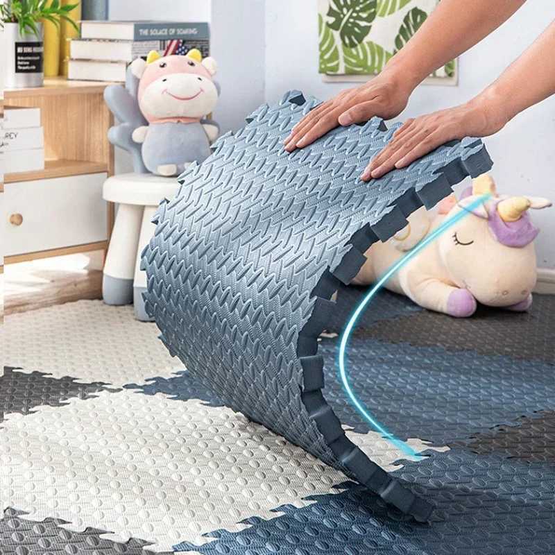 8/16 interlocking baby game mats thick and soft carpet floor mats perfect for childrens rooms play areas and exercise W241221