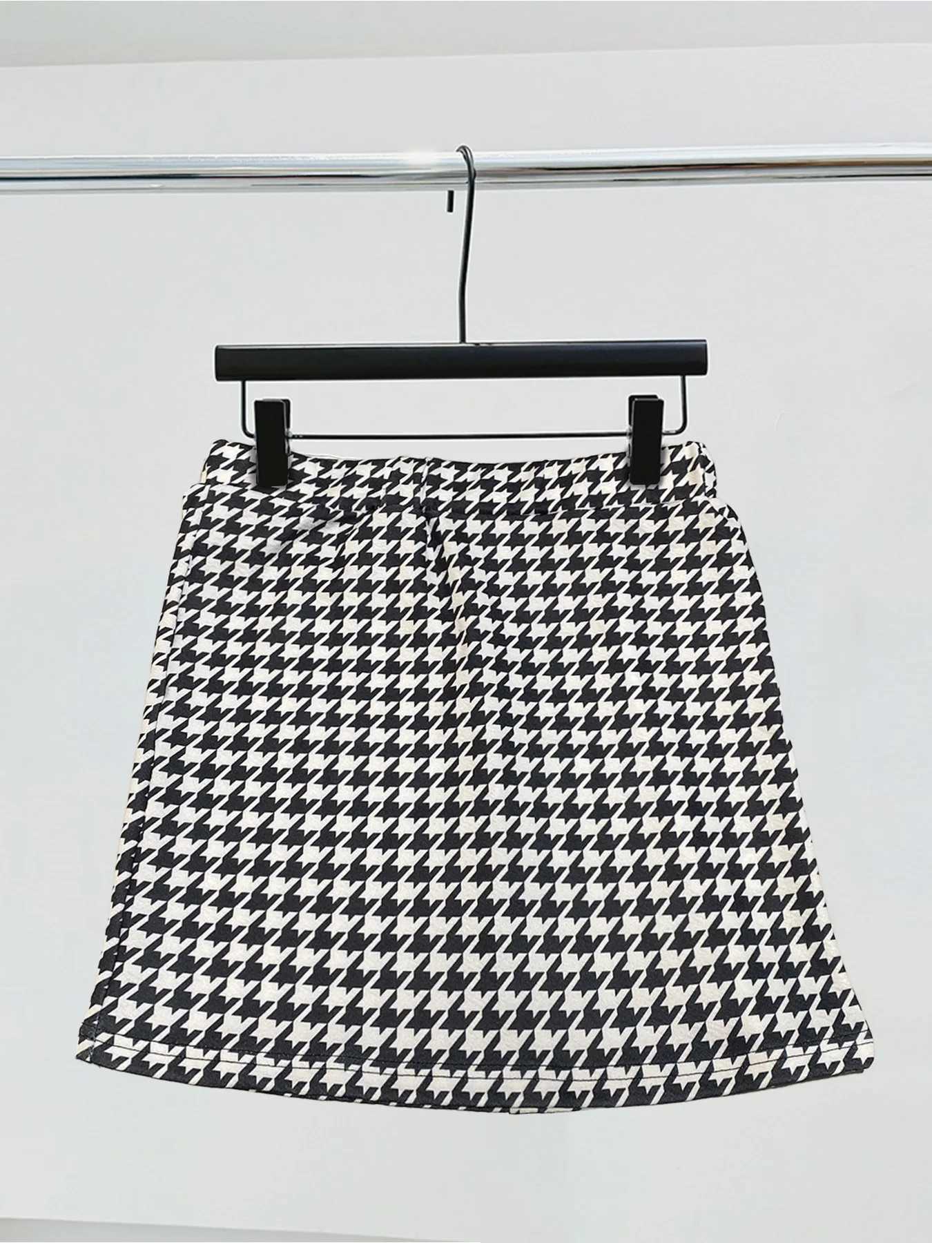Qianniao style ele elastic waist half skirt hip hing high waist short skirtXJ241221