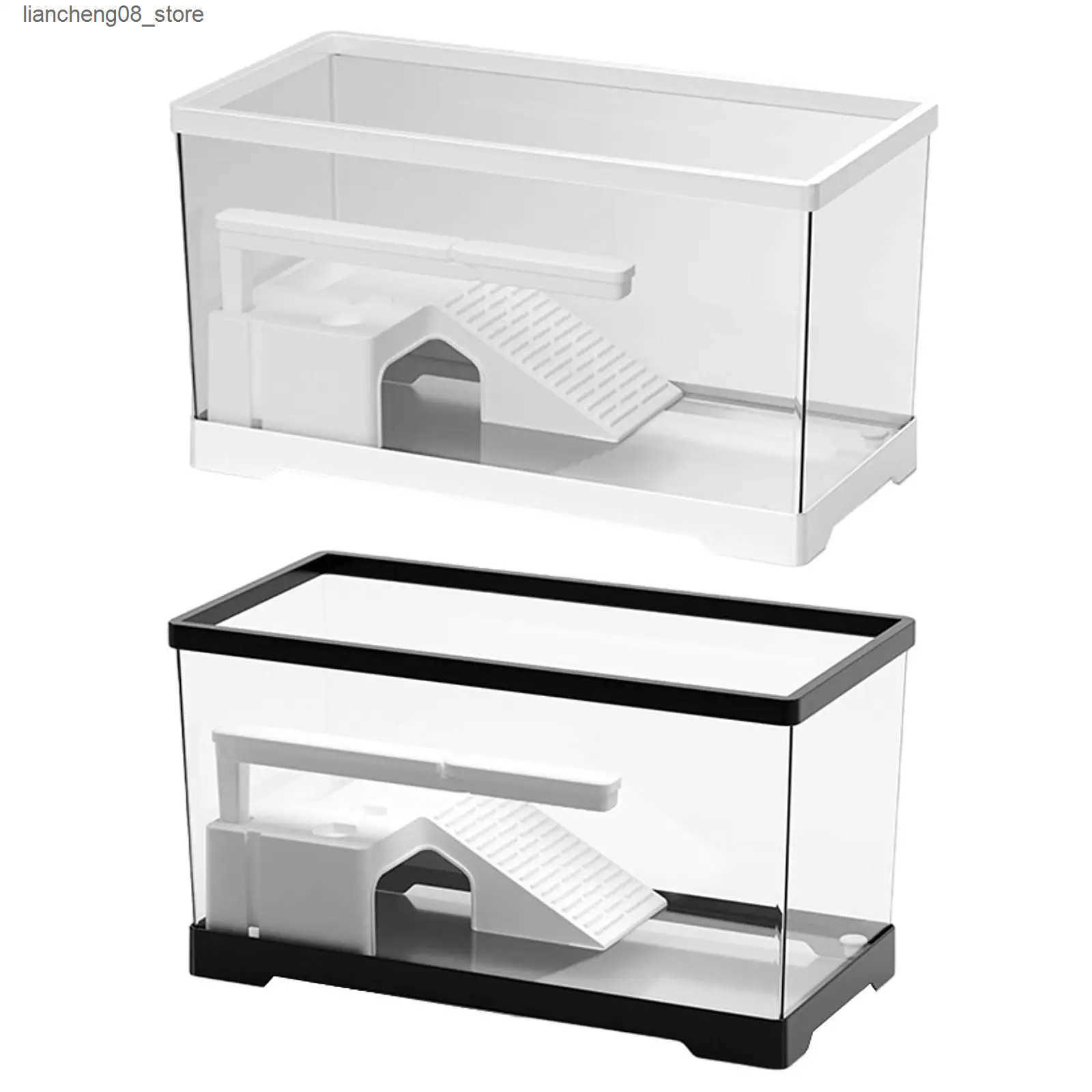 Other Pet Turtle Tank Aquarium Hideout Terrapin Breeding Tortoise Enclosure Starter Turtle Habitat Interior Decoration for Reptile Habitat L240910