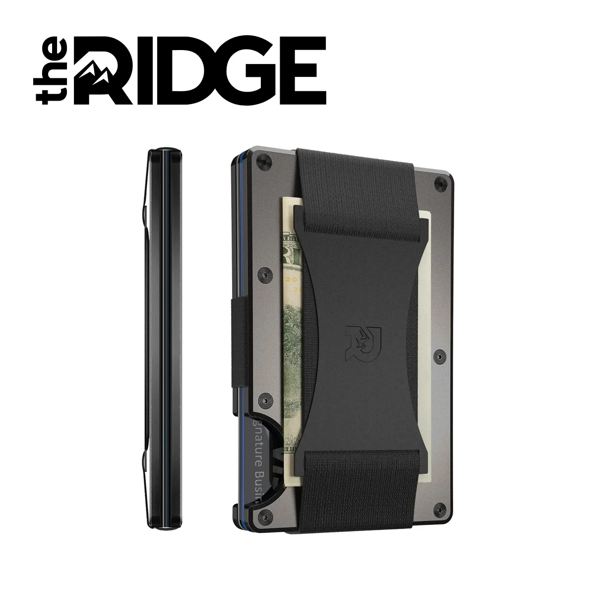 Ridge Wallet Slim Minimalist Wallet for Men RFID Blocking Wallet Id Credit Card Holder Luxury Metal Purs Travel Accessories