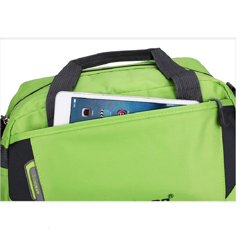 Fashionable mens training and fitness bag nylon ultra light travel sports bag fitness yoga handbag short distance travel handbag 241220