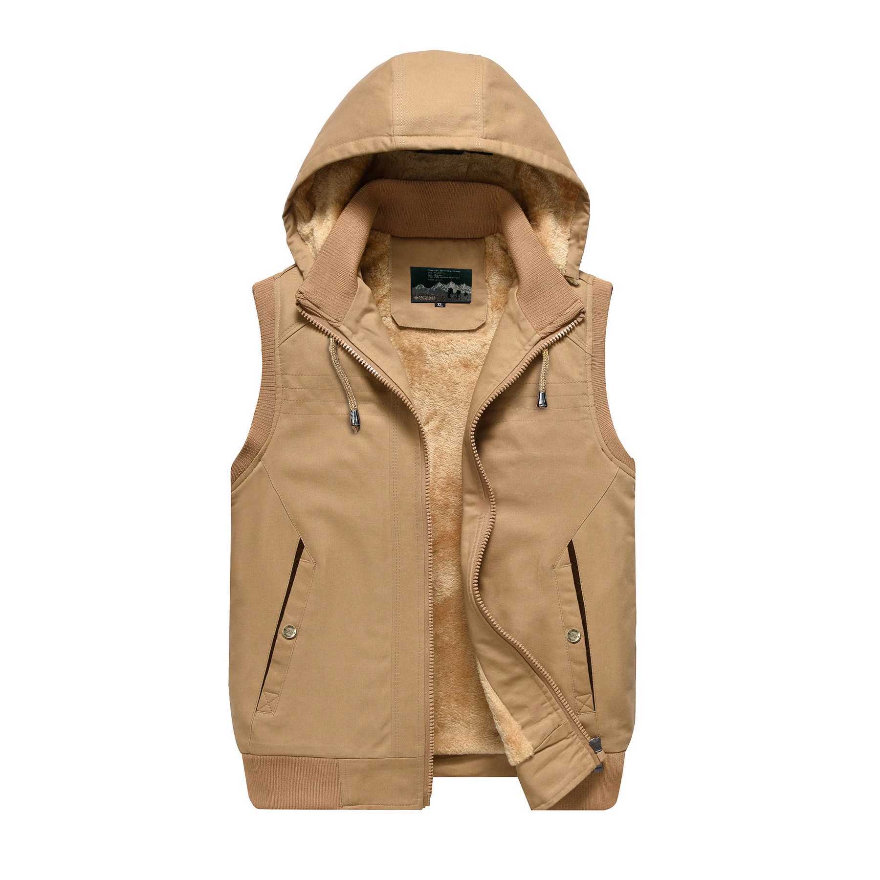 New Lamb Wool Men Fashion Casual Thicken Gilets Warm Vest Male Jacket Can Be Worn On Both Sides Sleeveless Waistcoat Winter CoatXJ241221