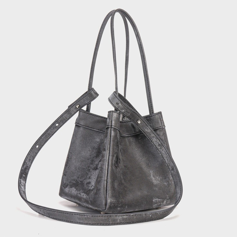Fashion 2024 Bucket Suede Leather Female Party Handbag Custom Name Women Shoulder Bag Brand Tote Bags