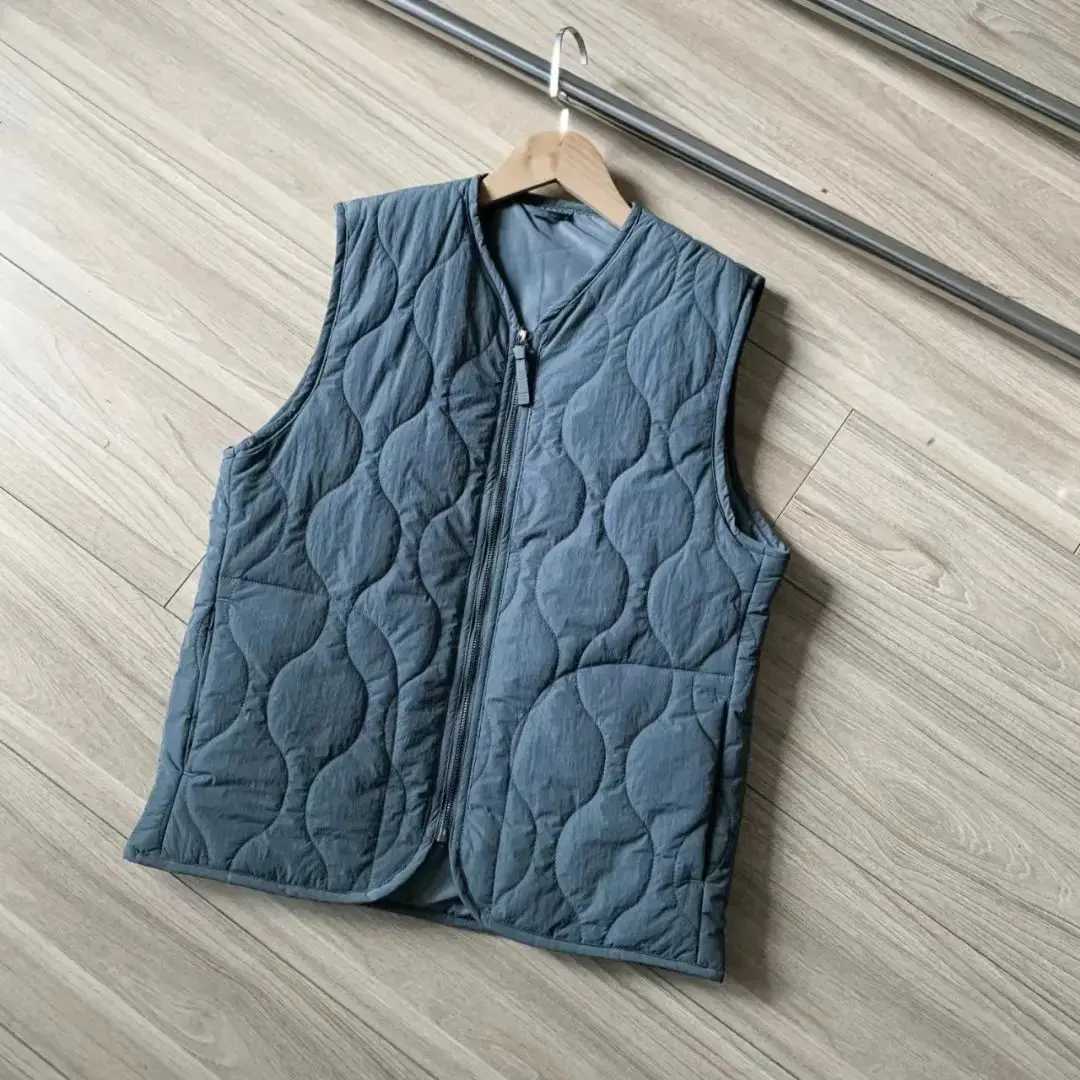 Winter Mountain Style Gourd Pattern Cotton Padded Windproof Waterproof Vest Casual Lightweight Thin Cardigan Sleeveless JacketXJ241221