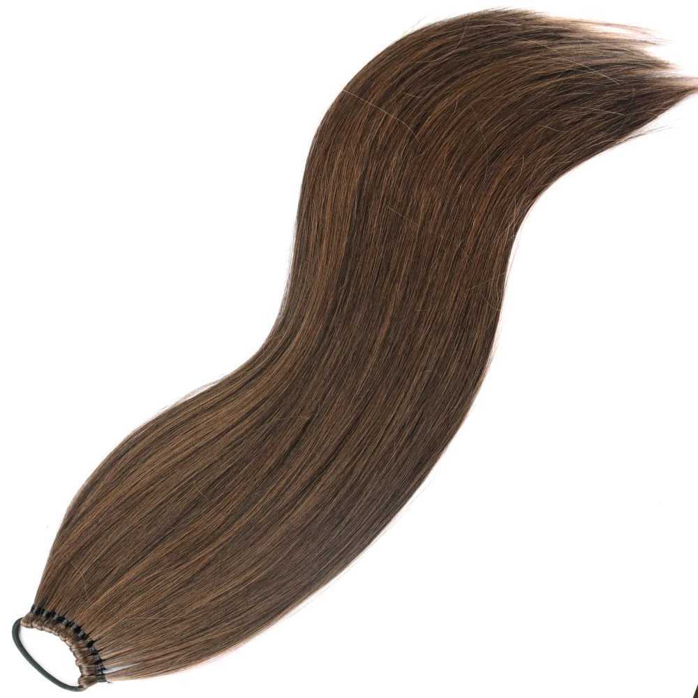 Synthetic Ponytail Extensions Rubber Band Hair Braided Pony Tail Hairpiece 24 Inch Black Blonde Brown Hairstyle For WomenXJ241221