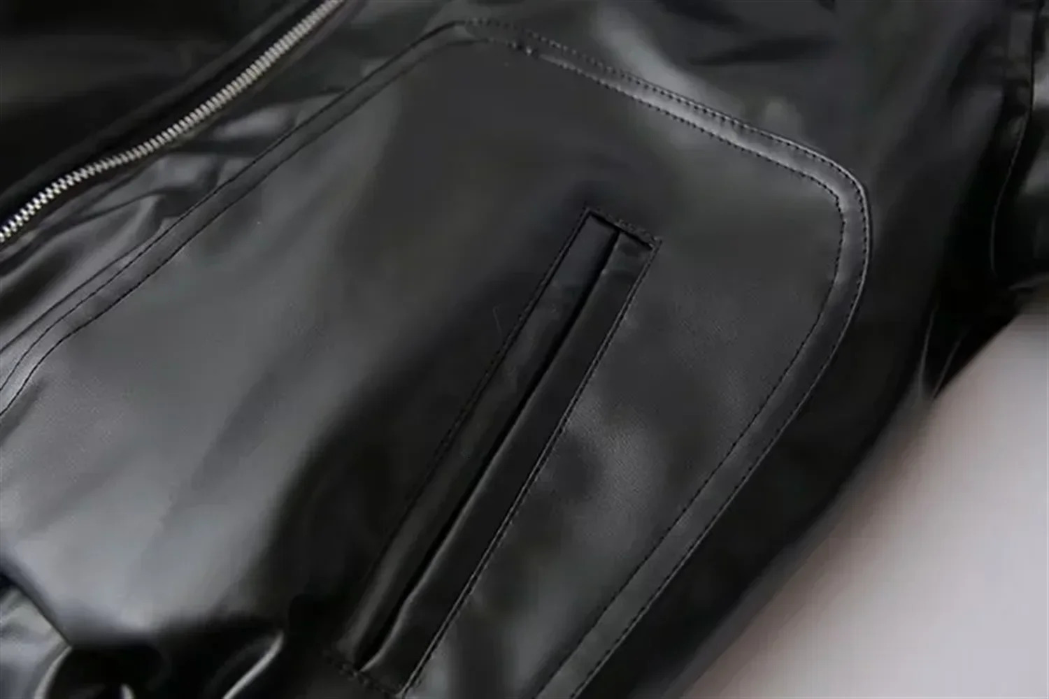 Sweet and cool bow tie leather jacket for women autumn winter n casual black 241216