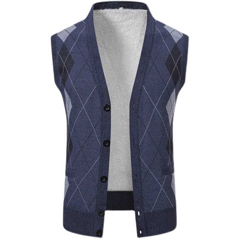 Men Autumn Sweater Vests Cardigan Waistcoats High Quality Male Business Casual Sleeveless Sweaters New Winter Outwear Vests 4XXJ241221