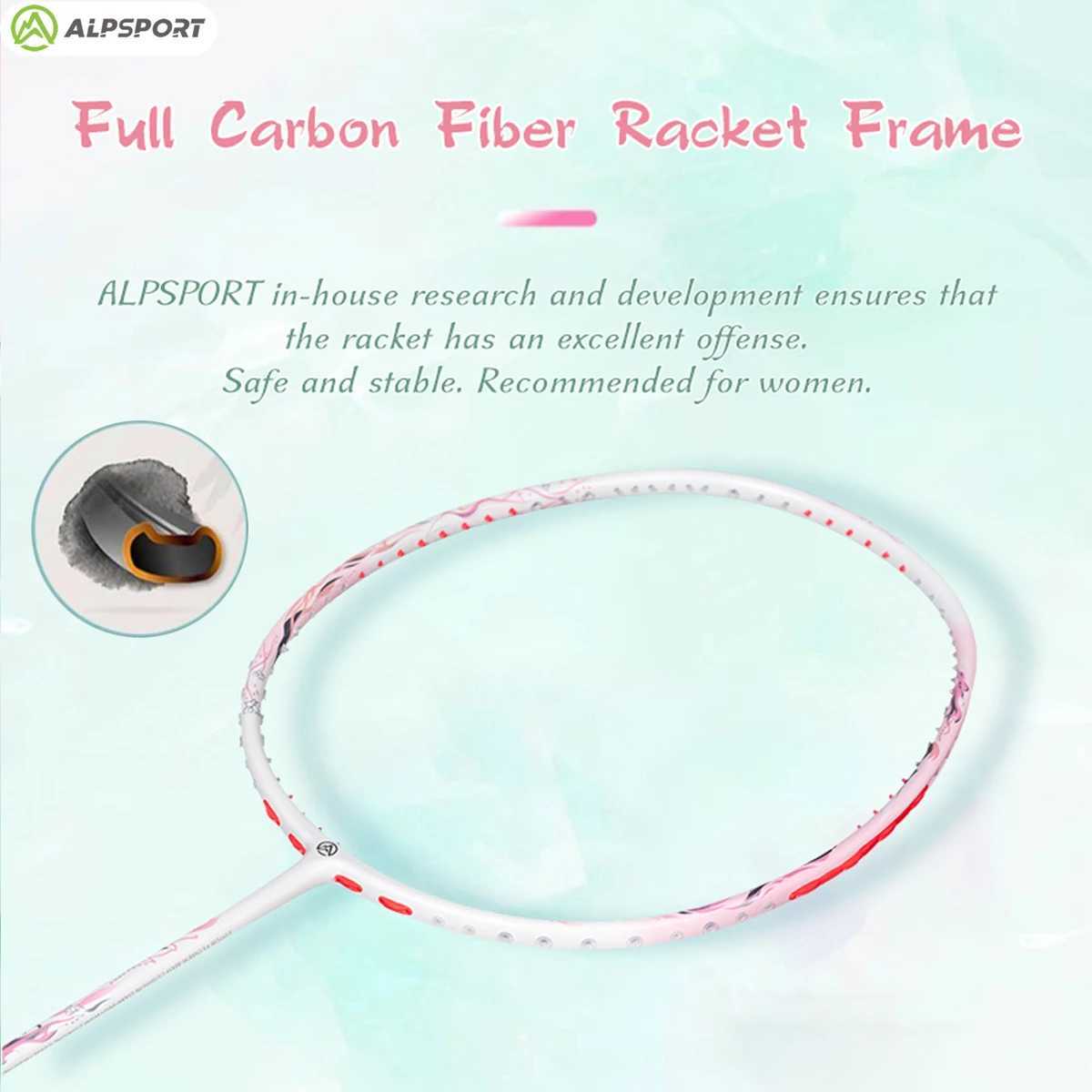 ALP HH Pro 4U Badminton Stand Ultra Light Offensive Type 85g New Original Design Professional Carbon Fiber Stand MAX30LBS 3kgW241221
