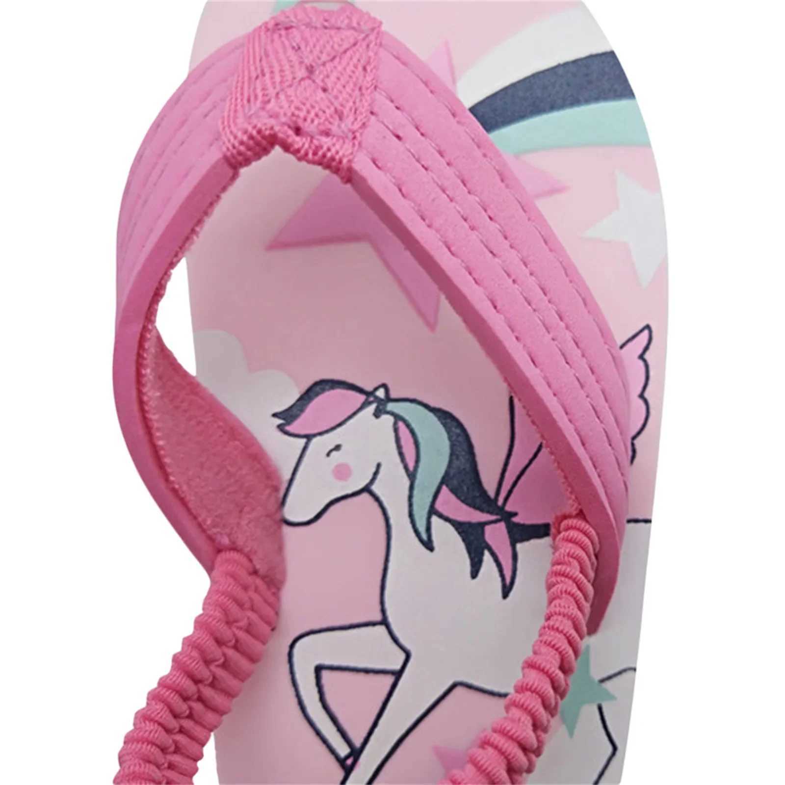 Slipper Toddler Flip Flops Shoes Little Kid Sandals with Back Strap Boys Girls Water Shoes for Beach and Pool H241217