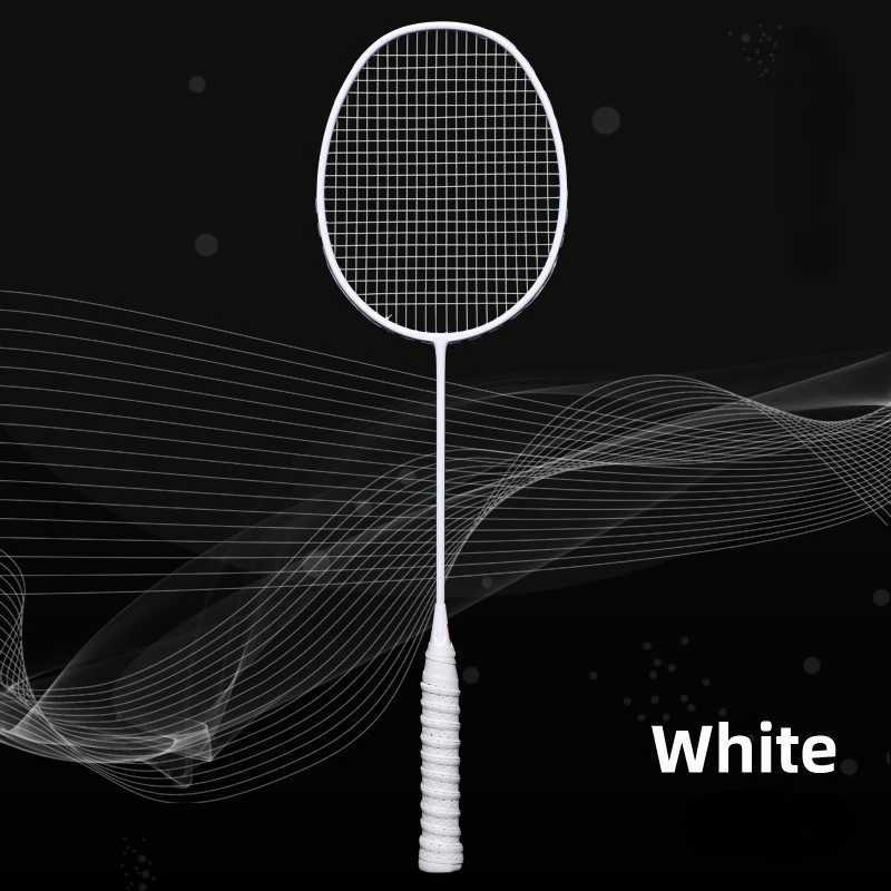 Ultralight professional 5U badminton racket carbon fiber badminton racket sports competition training racket up to 32 poundsW241221