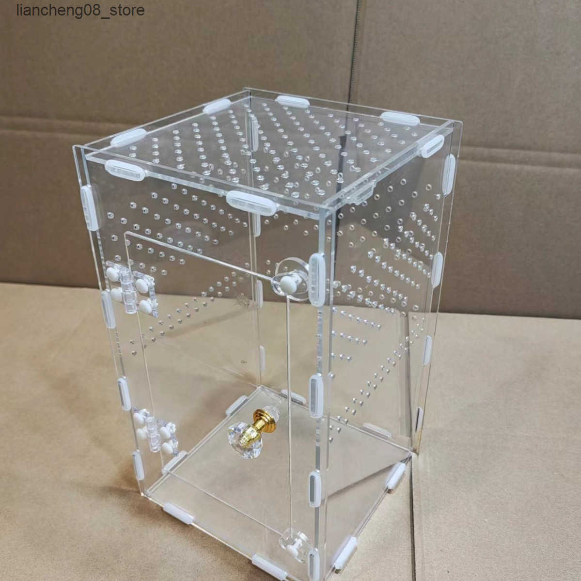 Other Pet Supplies Acrylic Square Transparent Pet Feeding Box Creative Simplicity Rutin Chicken Turtle Crawler Acrylic Box Order L240910
