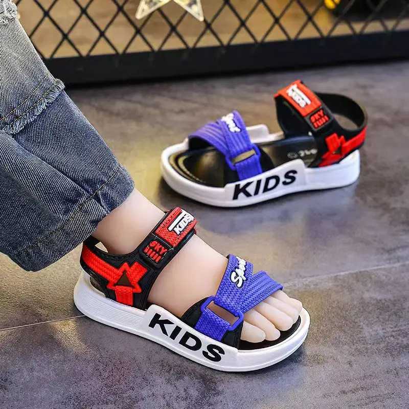 Sneakers Boys Trendy Open Toe Breathable Sandals Comfy Non Slip Durable Soft Sole Beach Water Shoes For Kids Outdoor Activities H241221