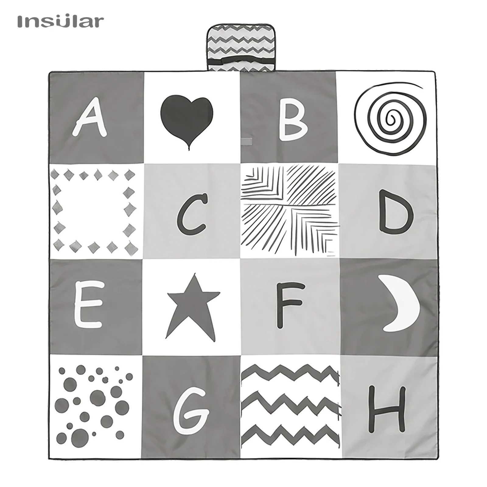 Folding baby game mat anti slip and durable educational childrens carpet climbing mat childrens activity game in kindergarten W241221
