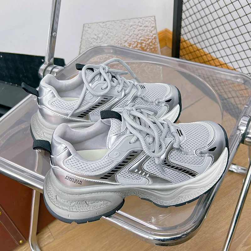 AIYUQI Thick Soled Women'ssneakers Shoes Breathable Running Shoes Women's Fashion Student Girls Shoes