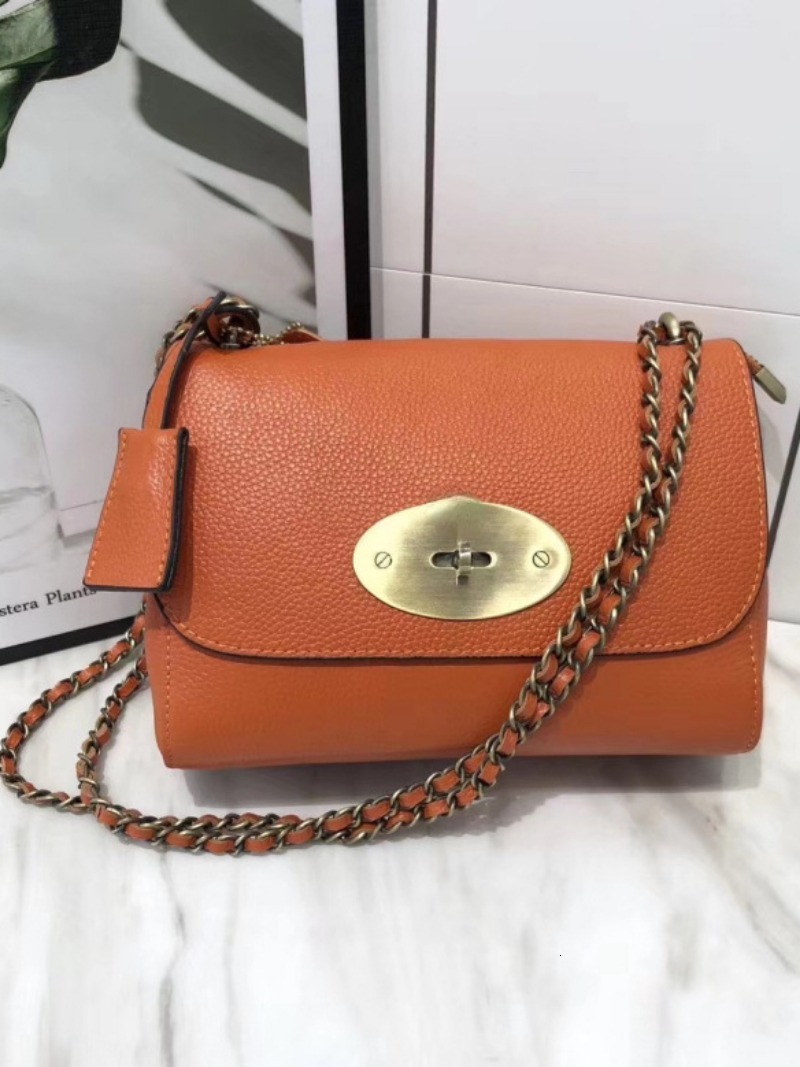 New Famous Brand Design Shoulder Bag 100% Genuine Leather Chain Women Handbag Solid Flap Crossbody Bags