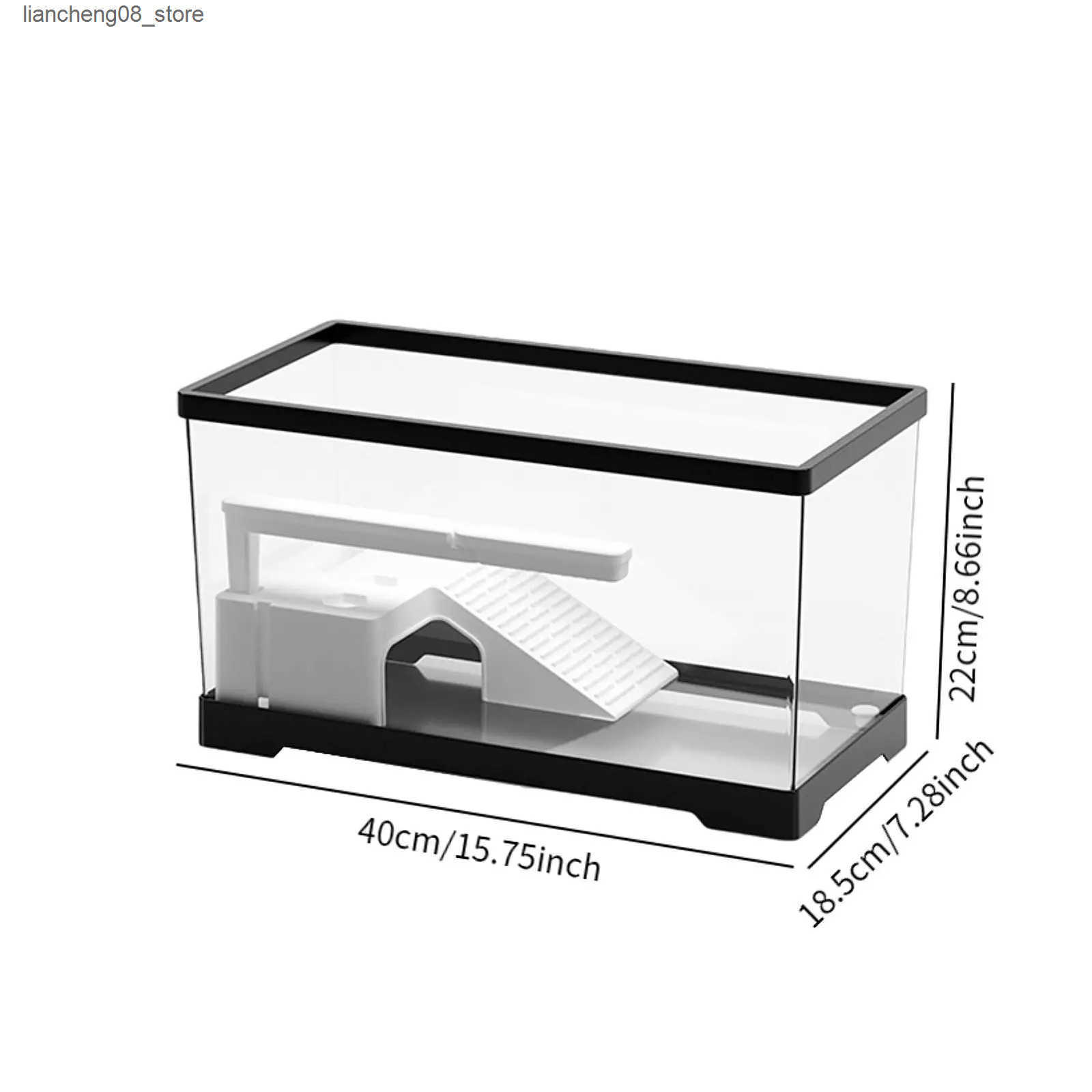 Other Pet Turtle Tank Aquarium Hideout Terrapin Breeding Tortoise Enclosure Starter Turtle Habitat Interior Decoration for Reptile Habitat L240910