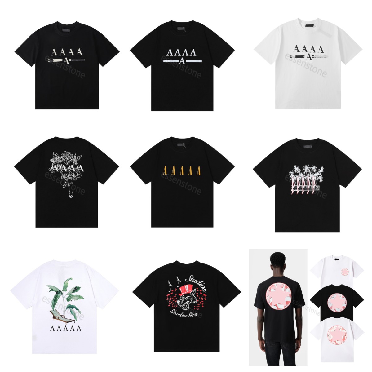 2025 Designer Mens T shirts Womens Printed Fashion Man T-shirt Casual Tees Short Sleeves Polo Hip Hop Streetwear Tshirts Tops Size S-XL