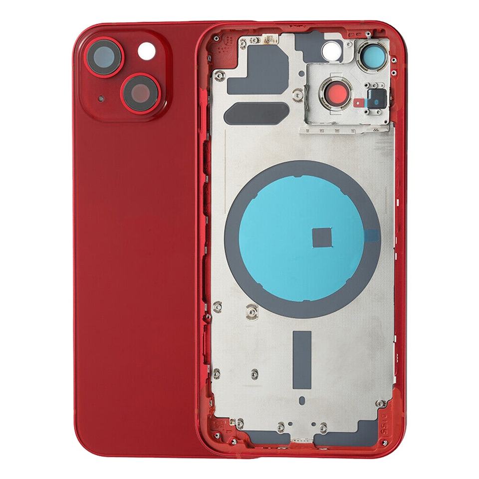 Rear Housing Assembly For iPhone 13 13mini With Battery 2025 Back Cover+Middle Chassis Frame+SIM Tray+Side Key Parts+Tools+Adhesive