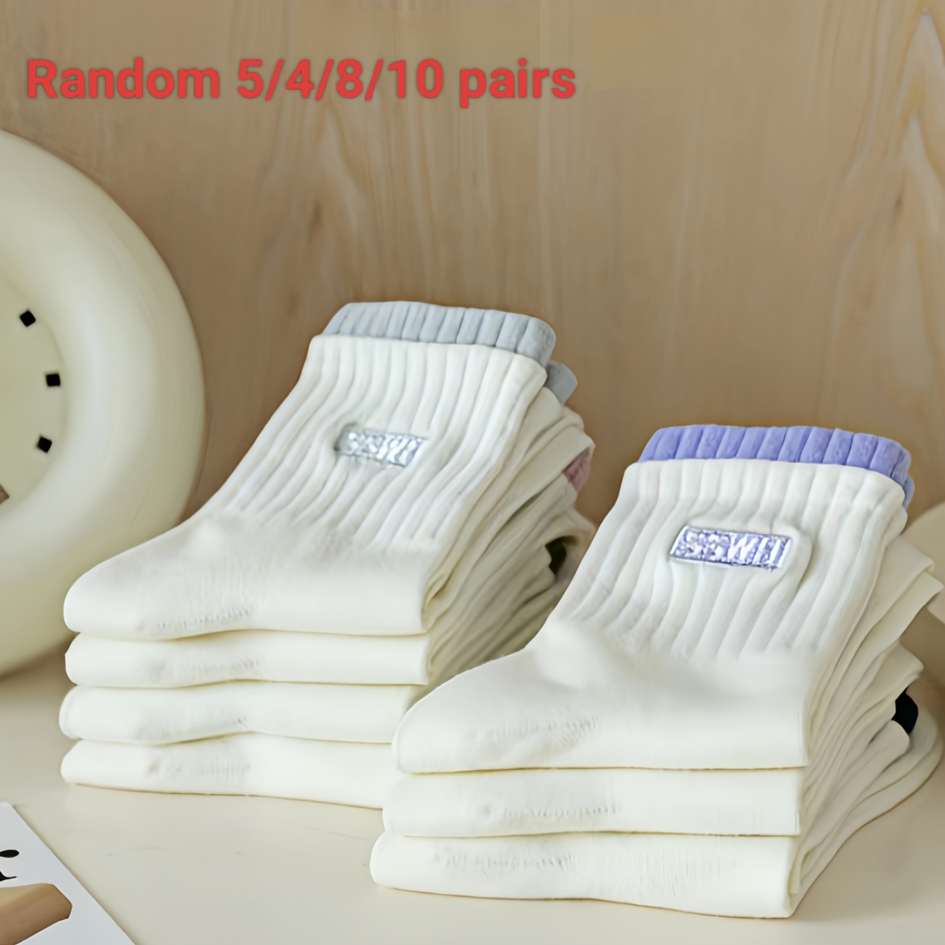 Stylish Double-Twist Fabric Women's Tights - Seasonal Pack of 5 Comfortable Layering Options hot-sale