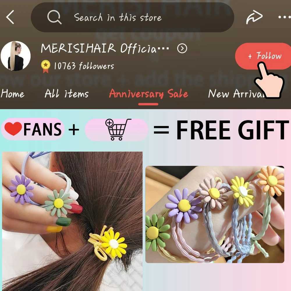 MERISIHAIR 22Inch Straight Ponytail Hair Synthetic Extensions Heat Resistant Hair Wrap Around Pony Hairpiece for Women Daily UseXJ241221
