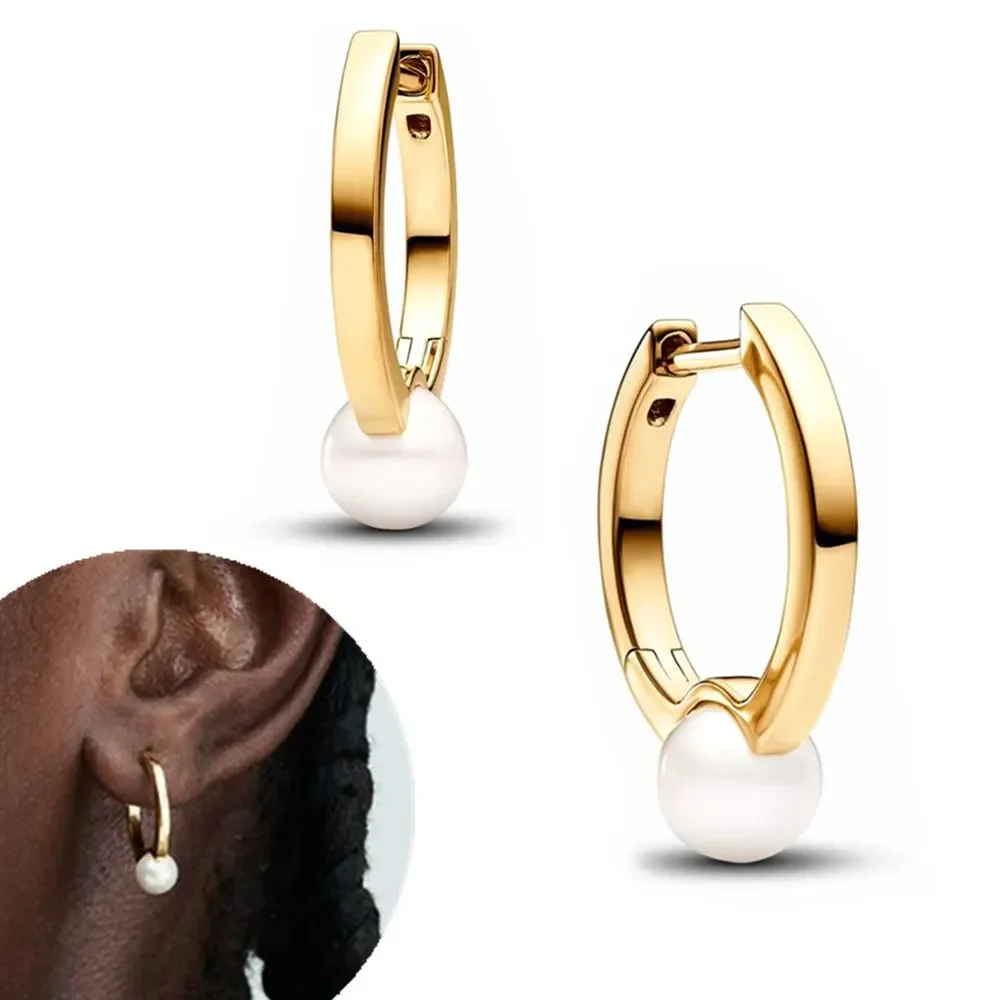 Silver Earrings With S925 Snake Certification, Open Ring, Pearl Ring, Women's Earrings, High Quality And Exquisite Jewelry Gifts, Free Shipping