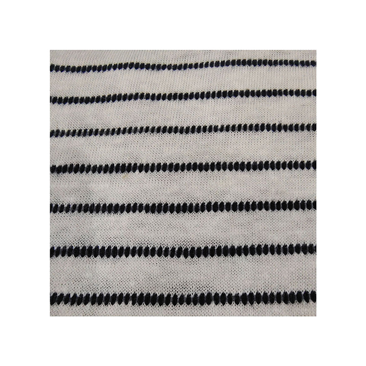 Knitted Linen-Silk Blend Fabric Ideal for Breathable Summer Wear