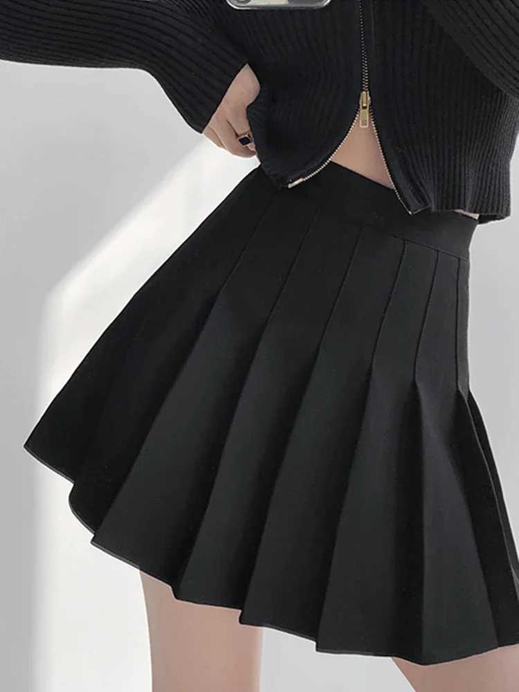 AOSSVIAO Sexy Women Pleated Skirts High Waist Summer Vintage Mini Skirts Korean Tennis dent White Designed Dance SkirtXJ241221
