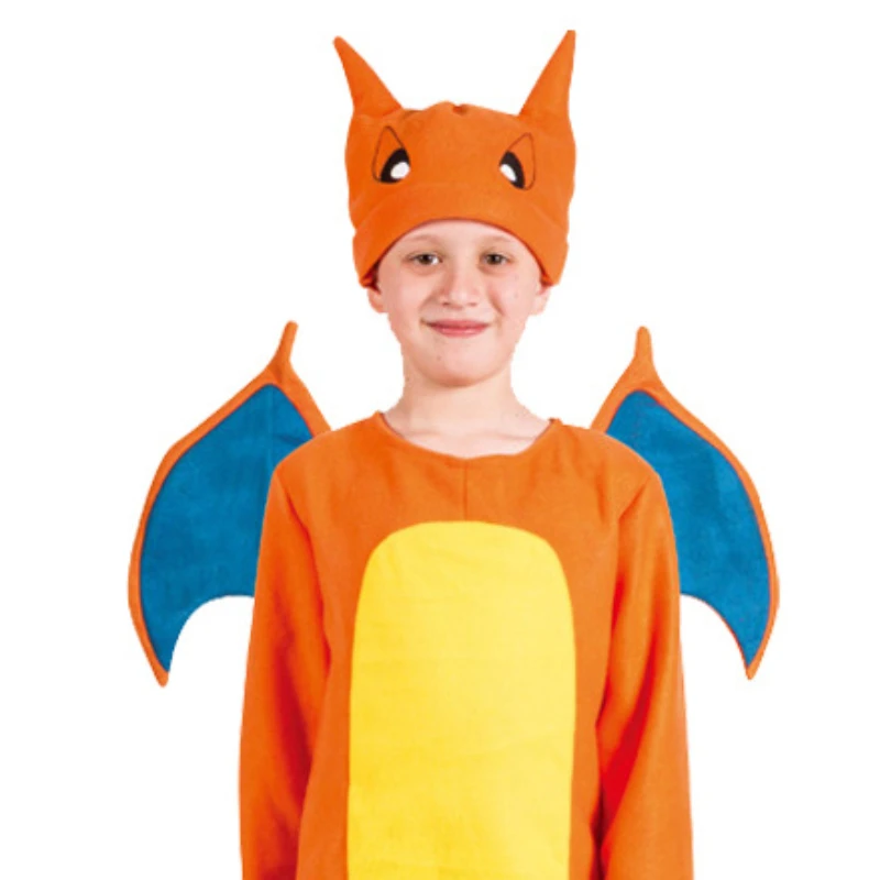 Dragon Charizard Cosplay Costume Onesies Kids Anime Role-Playing Halloween Party Children Christmas Gift