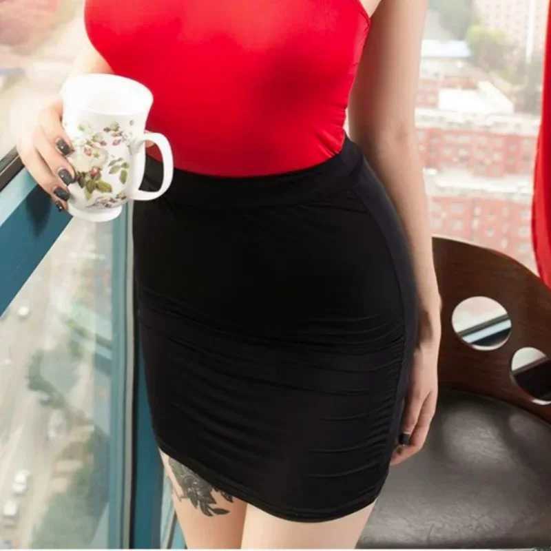 New High Wiast See Through Sexy Short Skirts White Black Wrap Long Skirt Tight Pencil Mini Skirt for Women Plus Size ClothingXJ241221