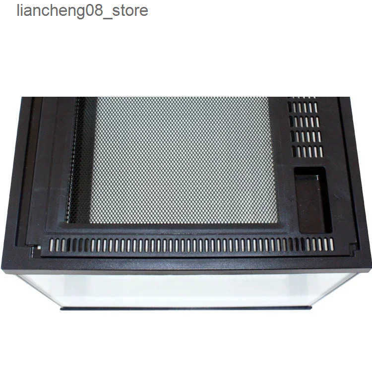 Other Pet Supplies Reptile Pet Glass Feeding Box Turtle Terrarium Rainforest Ecological Tank Snail Crab Snake Spider Horned Frog Feeding Box L240910