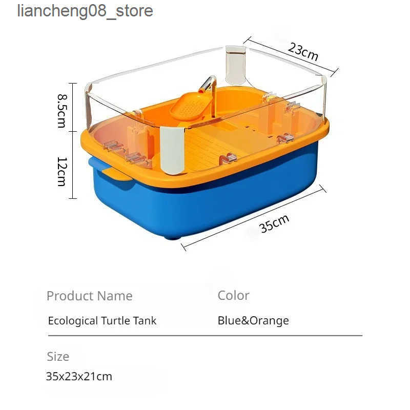 Other Pet Supplies Turtle water tank elevated escape basket platform turtle water tank aquarium turtle house simple landscape large terrace L240910