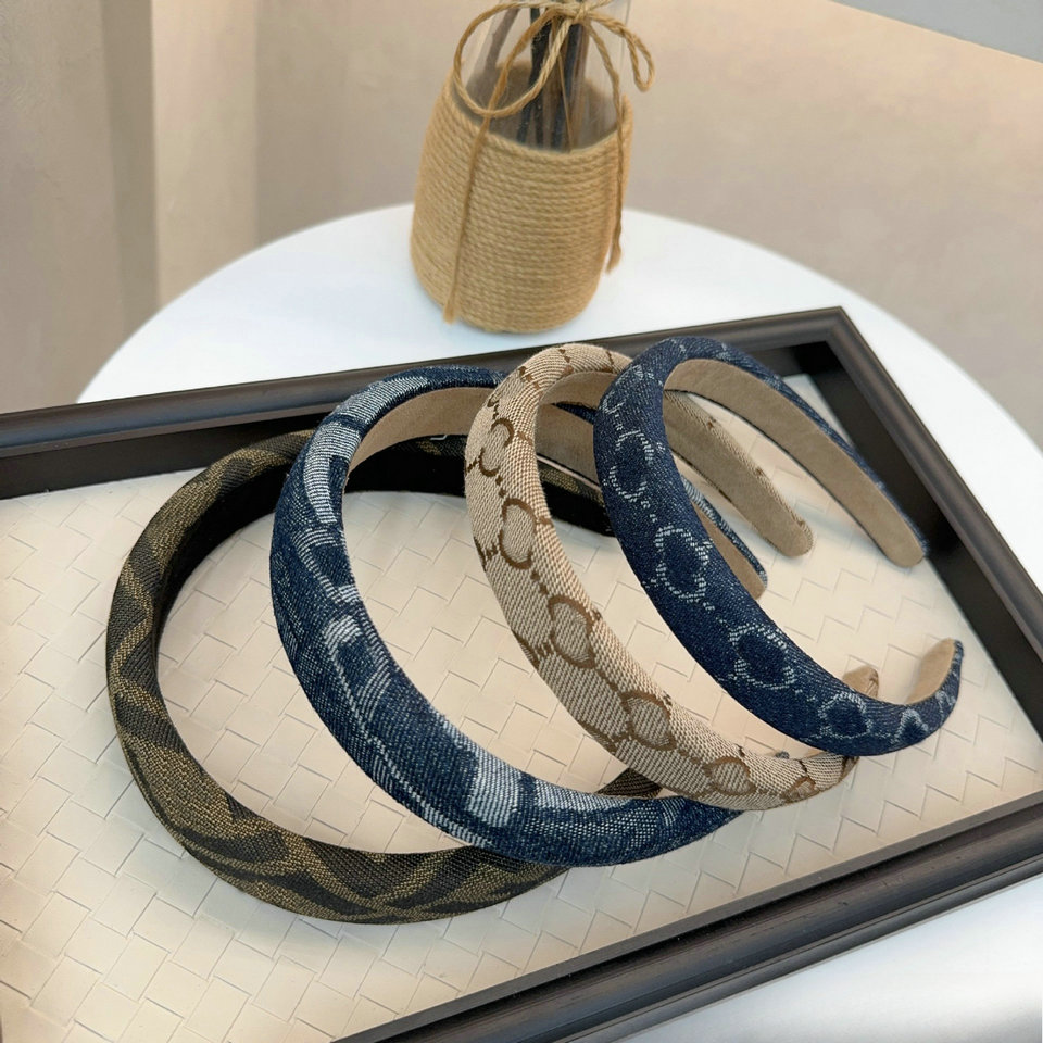Luxury Designer Vintage Headband Brand Womens Girls Letter Printing Hair Accessories Pure Color Hairbands