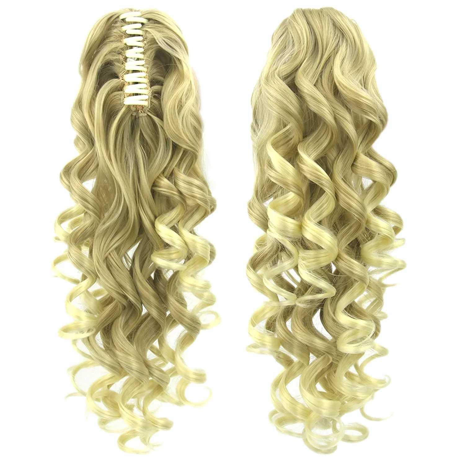 Long Black Curly Clip in Ponytails Hairpieces Claw Headwear Accessories Fake Pony Tail Hair Extensions PosticheXJ241221