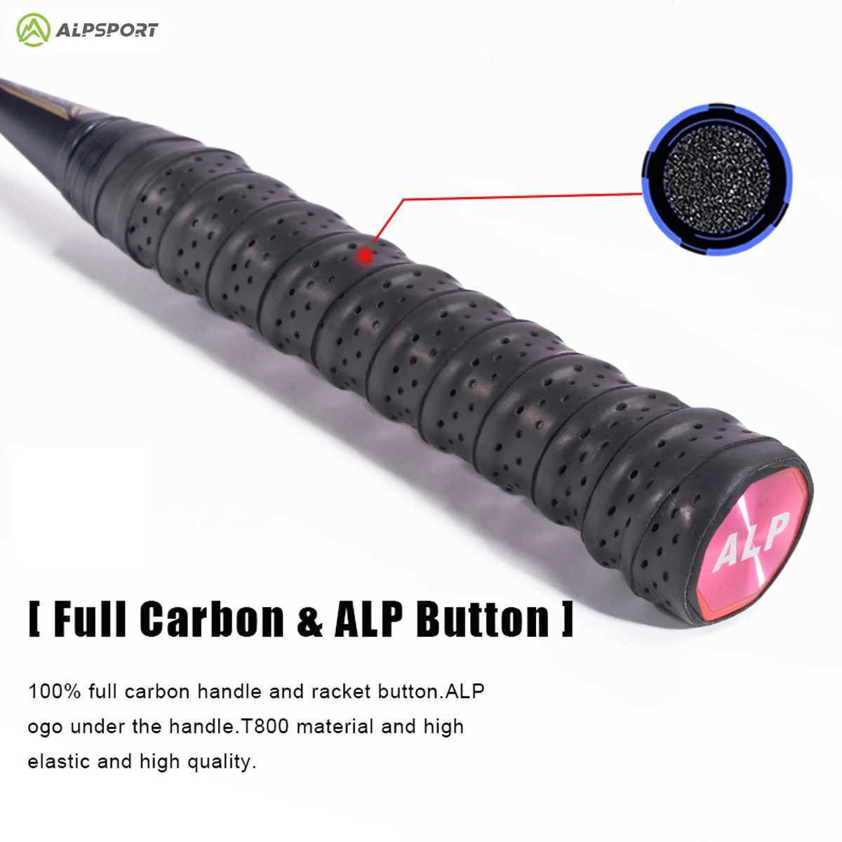 Alpsport Rr 4U 2PCS/Batch Ultra Light Offensive Maximum 25 Pound Carbon Fiber+Titanium Badminton Stand Including Bag ChordW241221