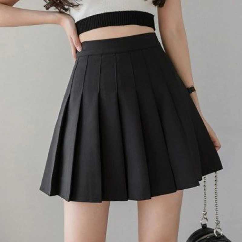 Spring Summer Korean Skirt Shorts Women High Waist Sexy Mini Skirt School Short Pleated Kaii Japanese Pink Skirt FeXJ241221