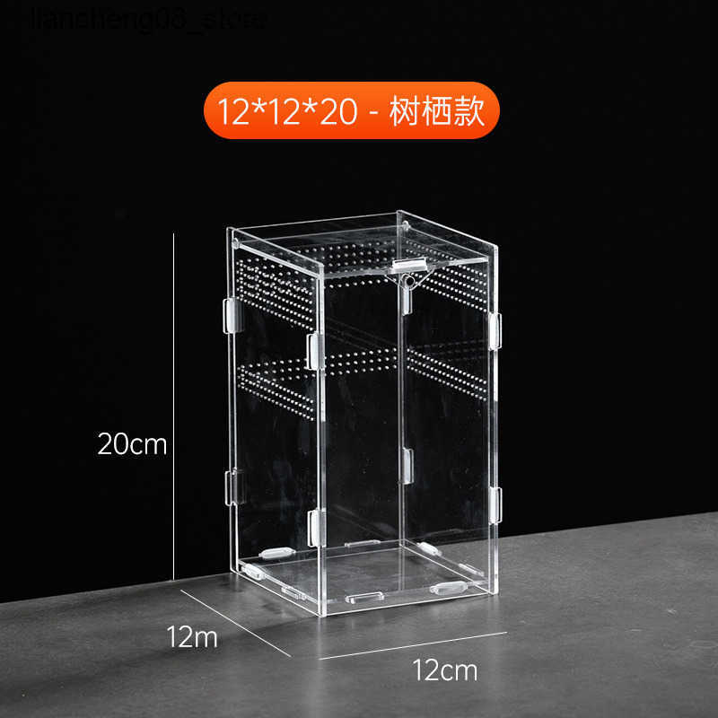 Other Pet Supplies Lightweight climbing pet feeding box eyelash horn guarding spider scorpion mantis crawler box assembly acrylic display feeding box 
