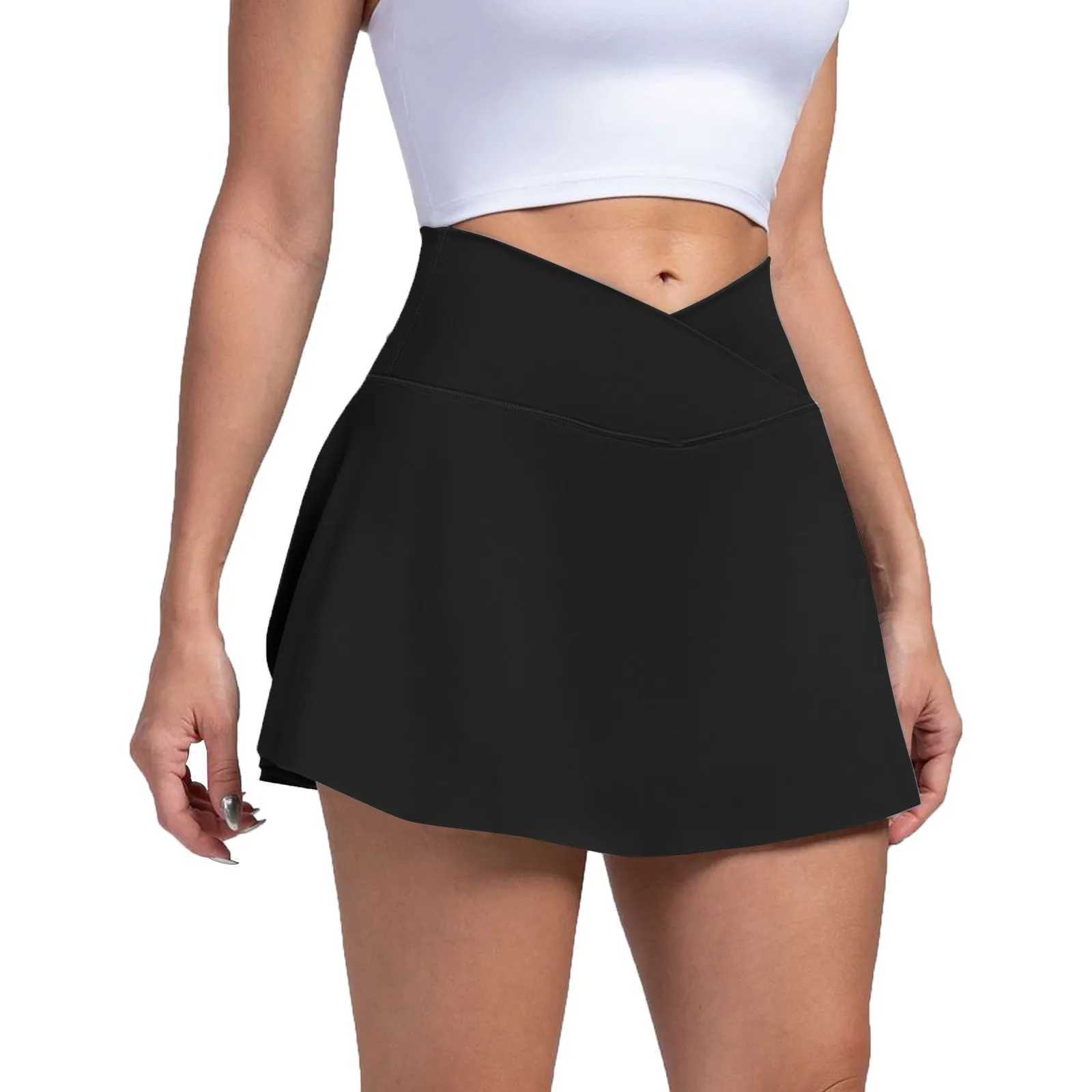 Womens Sports Short Skirt Yoga Shorts Skirt Pants Tennis Skirt Outdoor High Waisted Yoga Skirt Women Skirts 2024 EleXJ241221