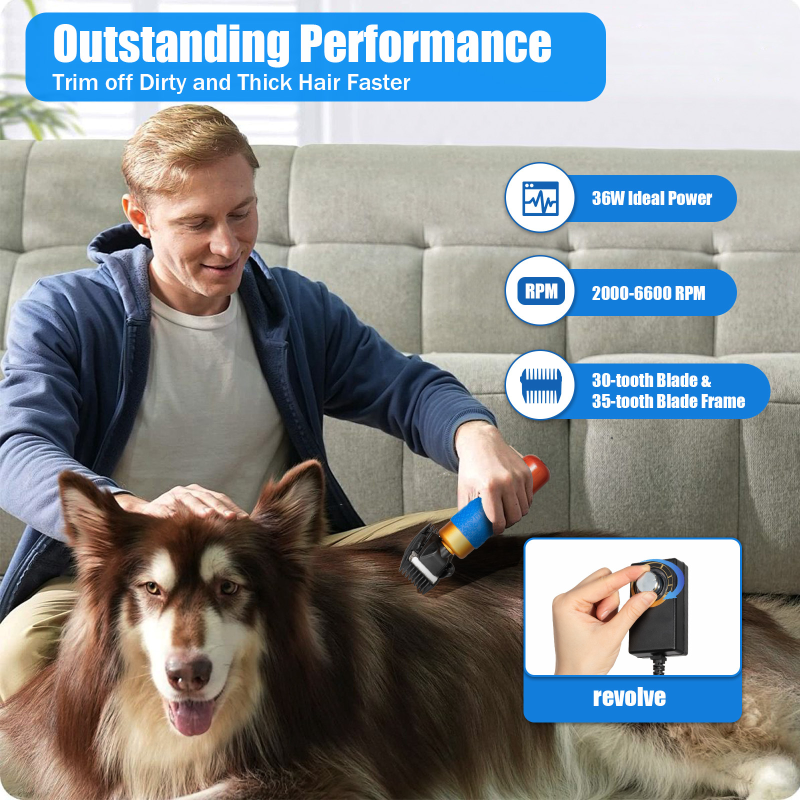 Electric Animal Fur Farm Supplies Sheep Goat Shears Pets Dogs Rabbit Shearing Shaver Clipper Grooming