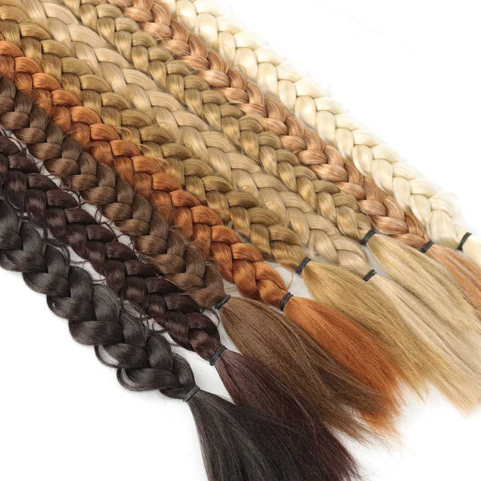 24 Inch Synthetic Long Braided Ponytail Hair Extensions For Women High Temperature Fiber Hair AccessoriesXJ241221